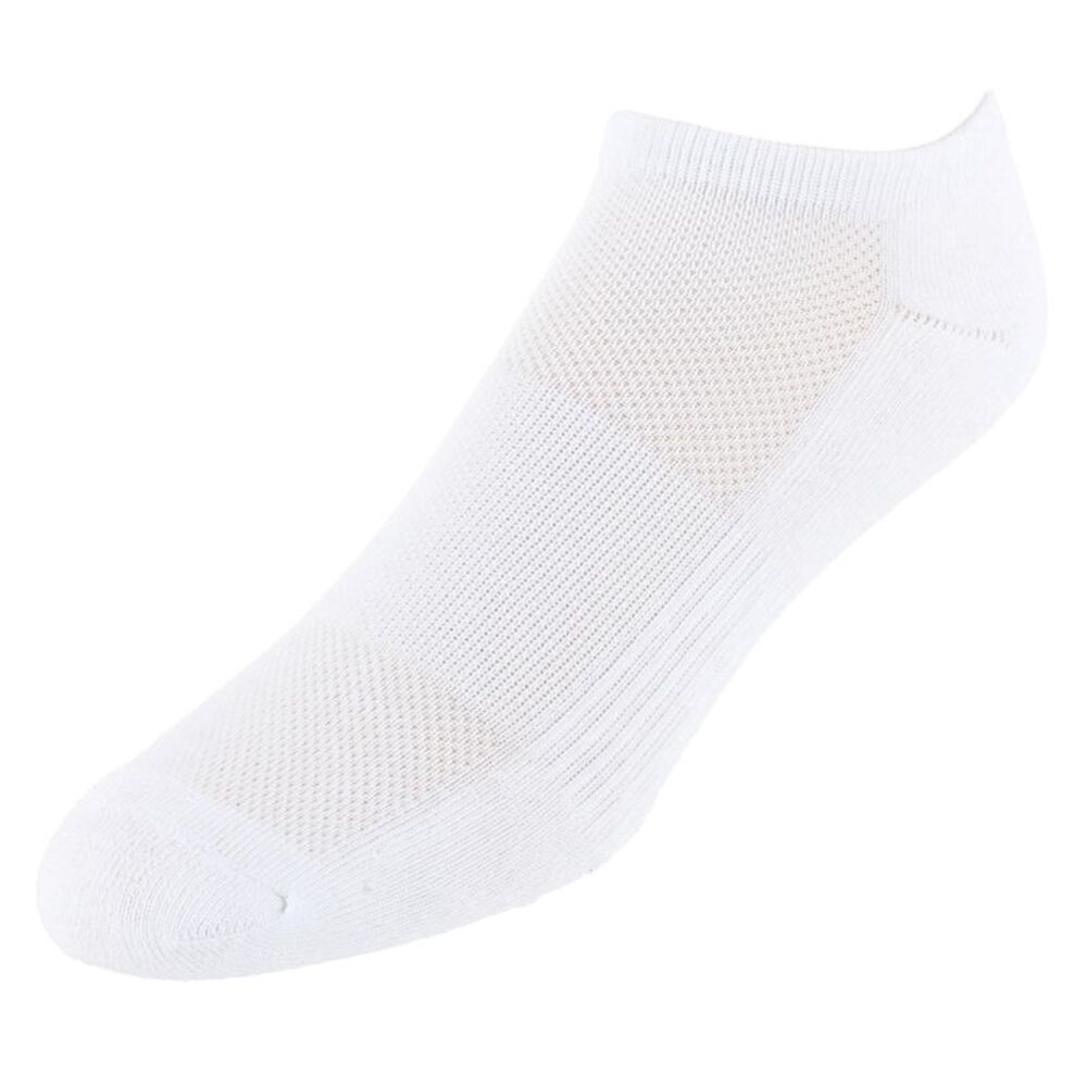 CTM Men's Half Cushioned No Show Socks with Arch Support (3 Pairs)